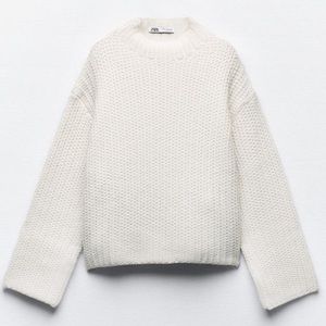 Zara Textured Knit Sweater NWT
